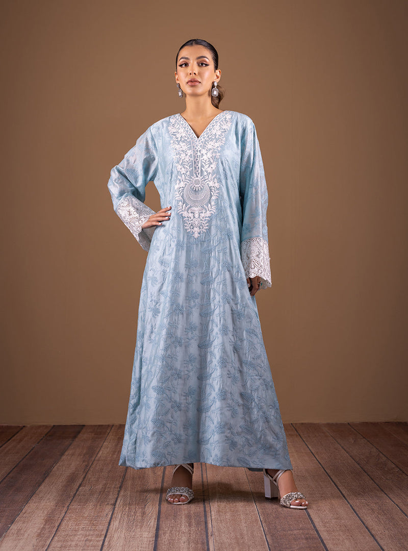 Zainab Chottani | Semi Formals | AQUA SOPHISTICATION by Zainab Chottani - Designer Dress - Type: Ladies Clothes - Available at Libayah - 100% Original