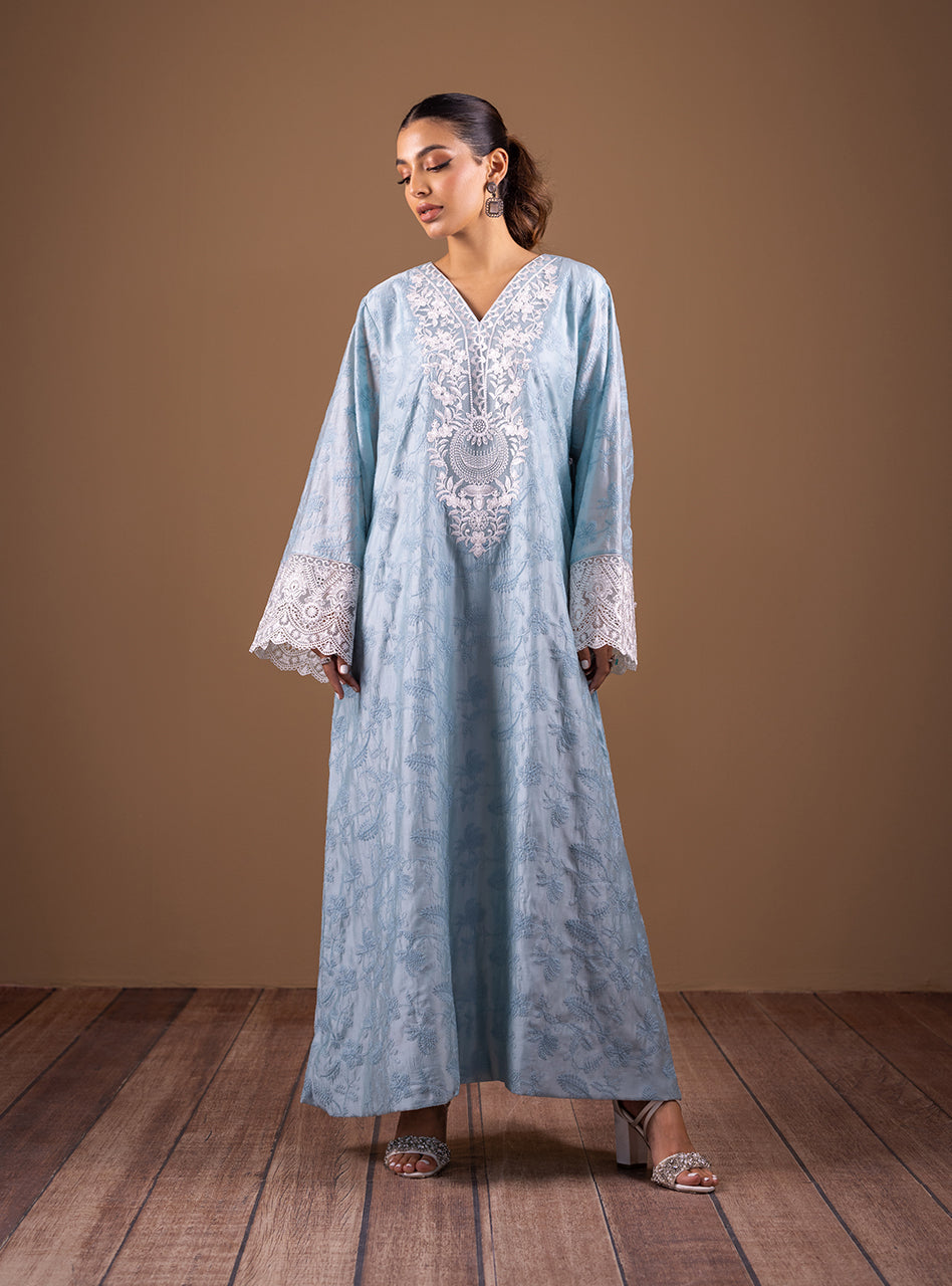 Zainab Chottani | Semi Formals | AQUA SOPHISTICATION by Zainab Chottani - Designer Dress - Type: Ladies Clothes - Available at Libayah - 100% Original
