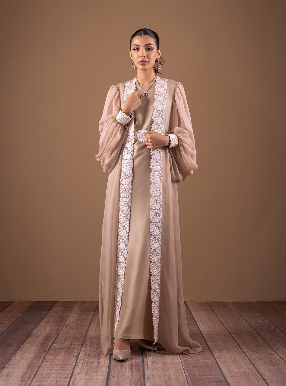 Zainab Chottani | Semi Formals | CHAMPAGNE FLOW by Zainab Chottani - Designer Dress - Type: Ladies Clothes - Available at Libayah - 100% Original