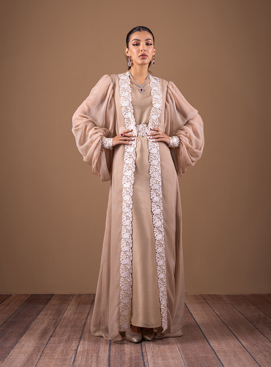 Zainab Chottani | Semi Formals | CHAMPAGNE FLOW by Zainab Chottani - Designer Dress - Type: Ladies Clothes - Available at Libayah - 100% Original