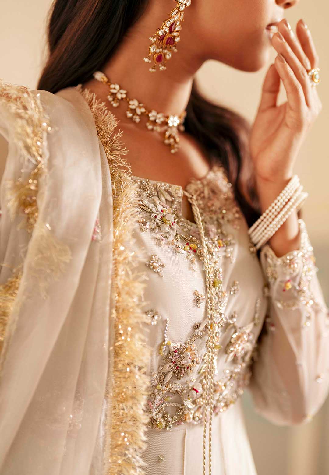 Ayesha and Usman | Haq e Meher | SAANJH by Ayesha and Usman - Designer Dress  - Type : Ladies Clothes - Available at Libayah - 100% Original 