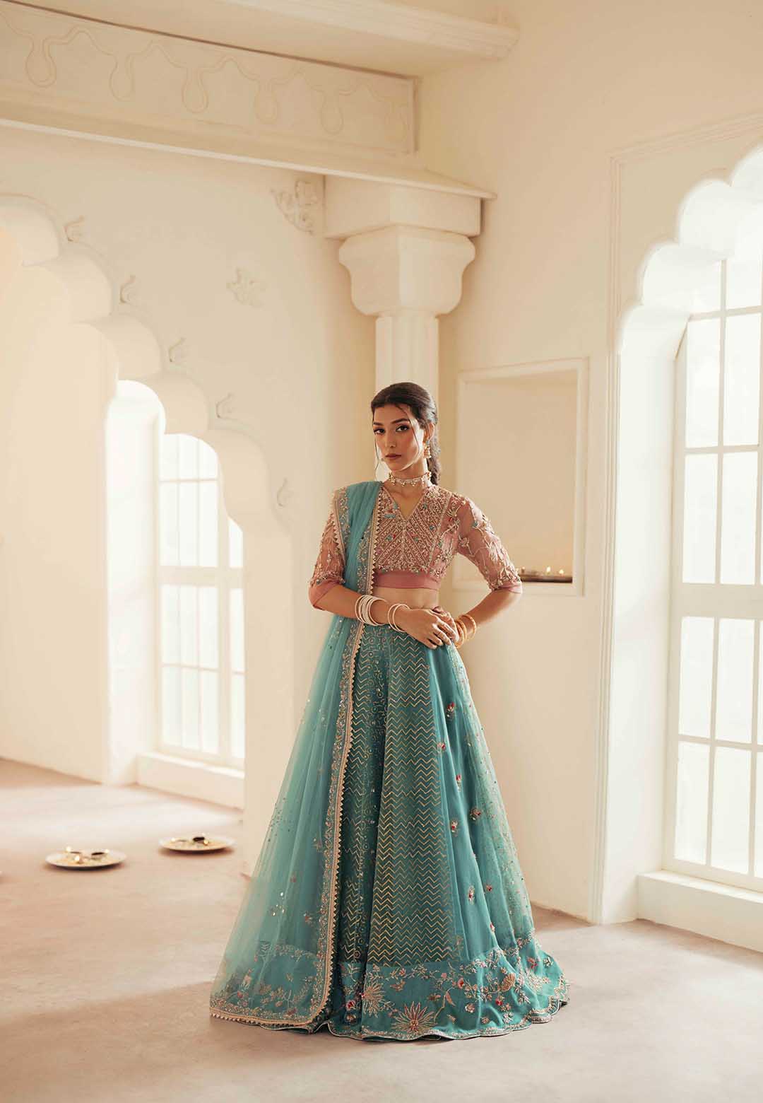 Ayesha and Usman | Haq e Meher | NEELAM by Ayesha and Usman - Designer Dress  - Type : Ladies Clothes - Available at Libayah - 100% Original 