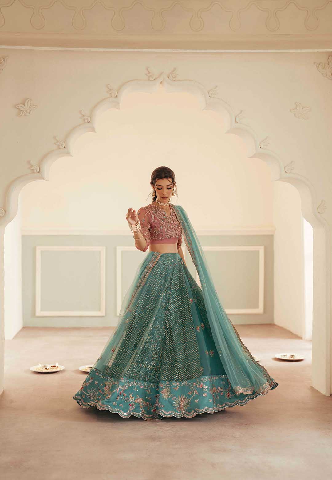 Ayesha and Usman | Haq e Meher | NEELAM by Ayesha and Usman - Designer Dress  - Type : Ladies Clothes - Available at Libayah - 100% Original 