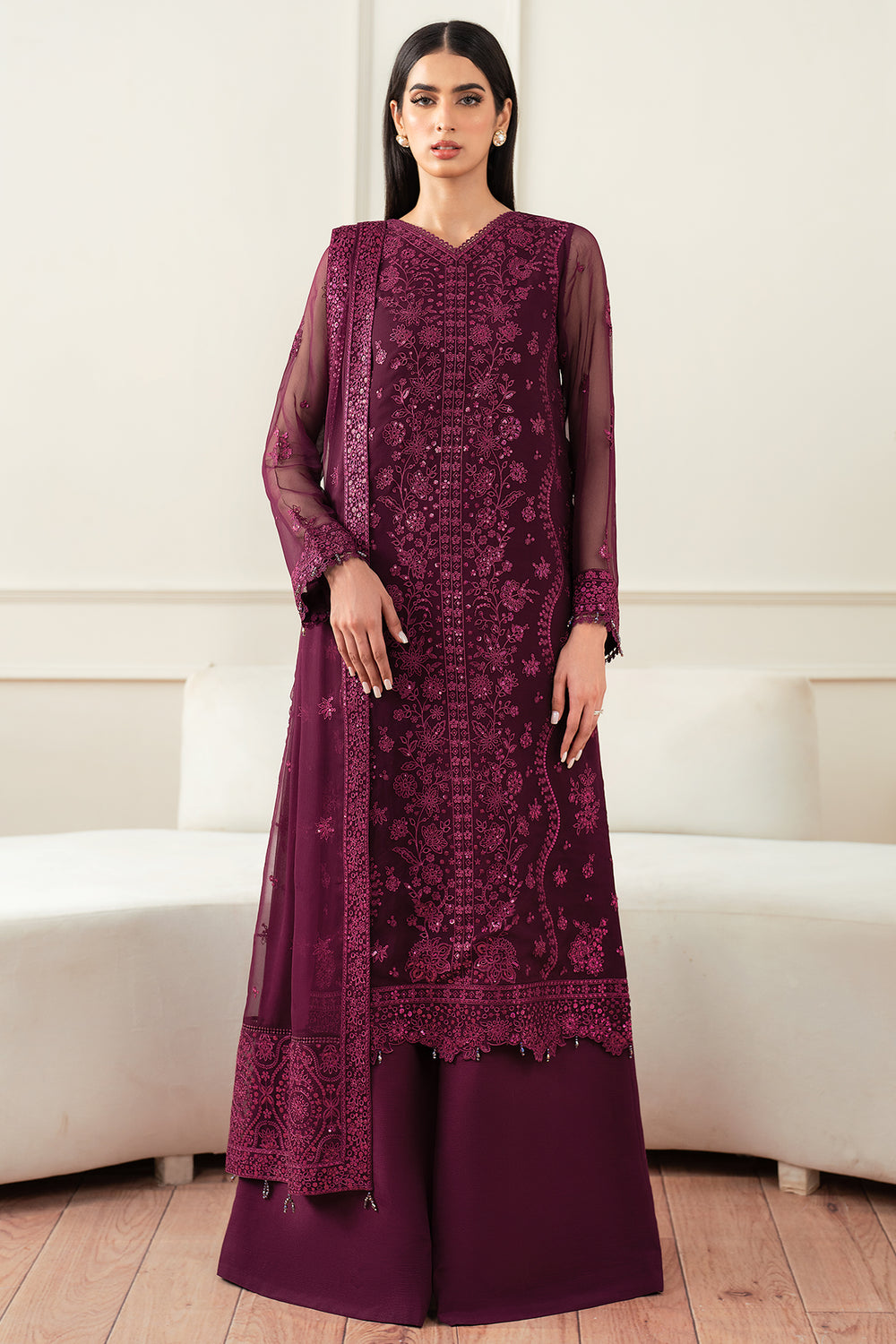 Farasha | Essence Formals 25 | Regal Violet by Farasha - Designer Dress  - Type : Ladies Clothes - Available at Libayah - 100% Original 