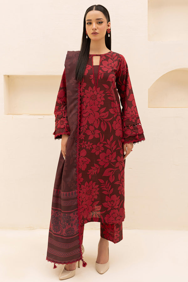Farasha | The Winter Whispers | SCARLET by Farasha - Designer Dress - Type: Ladies Clothes - Available at Libayah - 100% Original