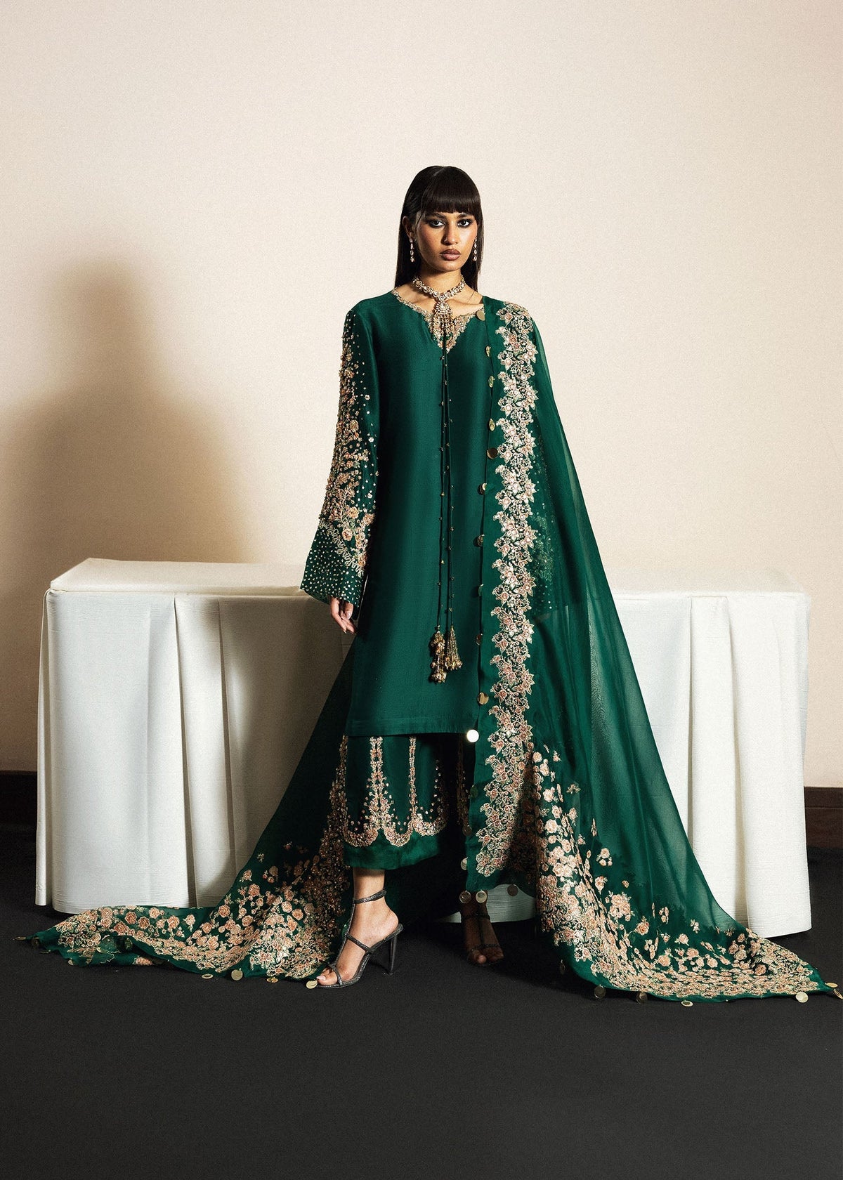 Hussain Rehar | Luxury Pret 26 | Noor Lepoque - Designer Dress - Type : Ladies Clothes - Available at Libayah - 100% Original
