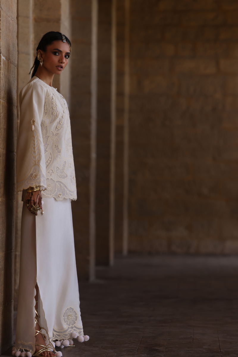 Afrozeh | Basic Pret 26 RTW | NACRE by Afrozeh - Designer Dress  - Type : Ladies Clothes - Available at Libayah - 100% Original 