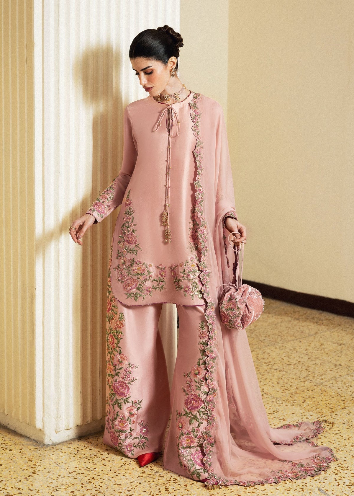 Hussain Rehar | Luxury Pret 26 | Zahra - Designer Dress - Type : Ladies Clothes - Available at Libayah - 100% Original