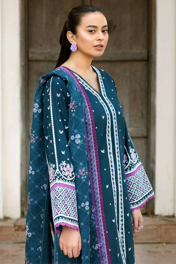 Farasha | Summer Weaves Embroidered Lawn | Blue Allure by Farasha - Designer Dress - Type: Ladies Clothes - Available at Libayah - 100% Original