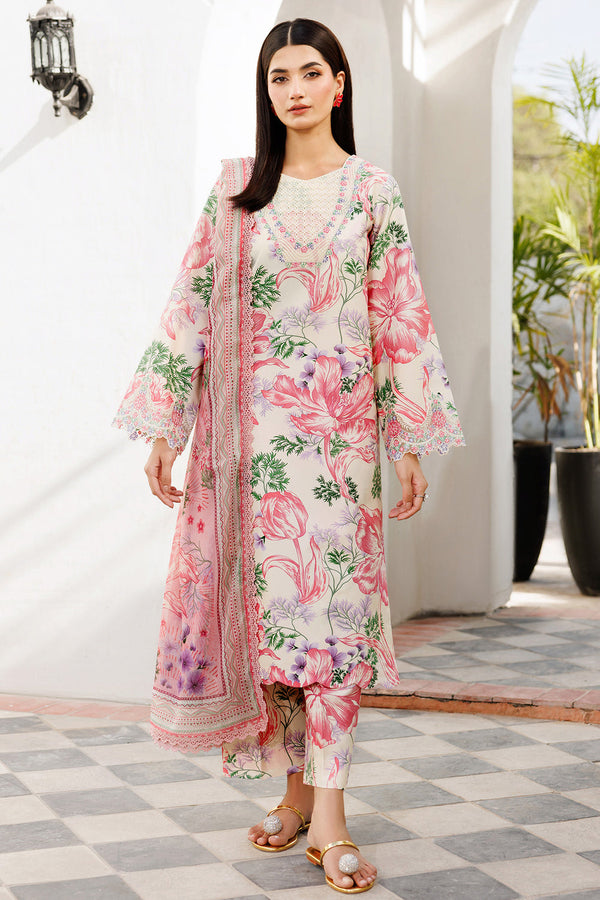 Farasha | Printed Essentials | Ivory Petal by Farasha - Designer Dress  - Type : Ladies Clothes - Available at Libayah - 100% Original 