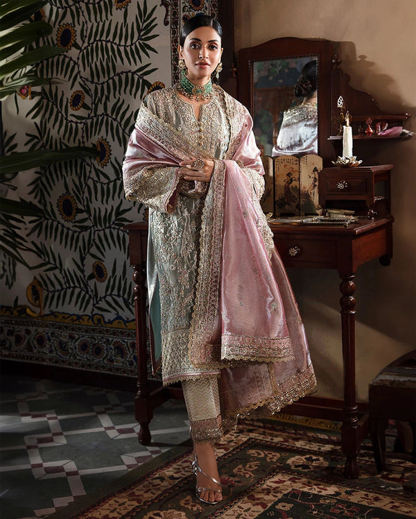 Mushq | Sunehri Lama Silk | Amaya by Mushq - Designer Dress  - Type : Ladies Clothes - Available at Libayah - 100% Original 