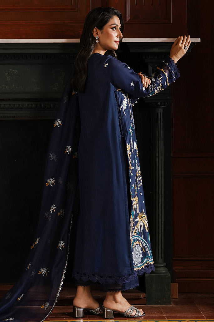 Cross Stitch | Satin De Luxe | CELESTIAL NAVY by Cross Stitch - Designer Dress - Type: Luxury - Available at Libayah - 100% Original