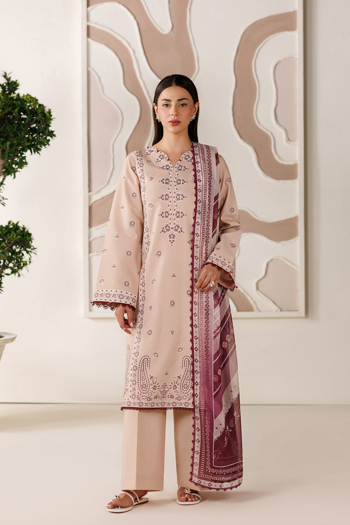Farasha | Summer Melody 26 | Peach Blush by Farasha - Designer Dress  - Type : Ladies Clothes - Available at Libayah - 100% Original 