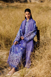 Emaan adeel | Sunlit Groove Luxury Lawn 26 | PETAL PULSE by Emaan Adeel - Designer Dress  - Type : Ladies Clothes - Available at Libayah - 100% Original 
