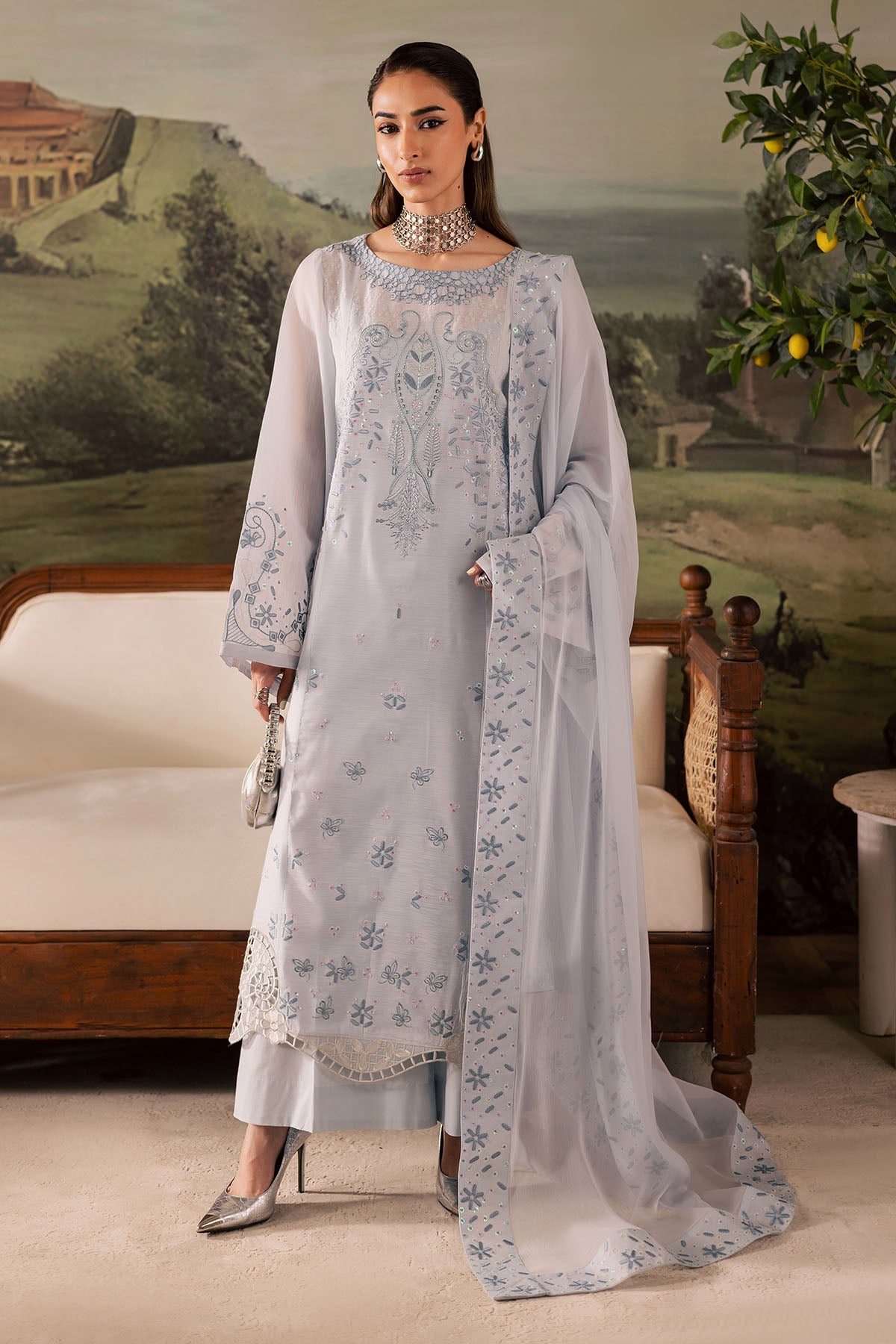 NP-668 – authentic Pakistani dress from the Nureh Shades of Winter collection for women in the UK