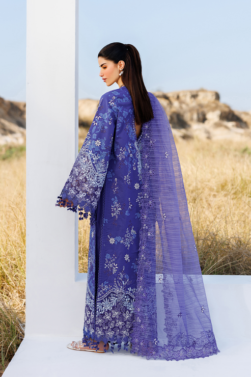 Emaan adeel | Sunlit Groove Luxury Lawn 26 | PETAL PULSE by Emaan Adeel - Designer Dress  - Type : Ladies Clothes - Available at Libayah - 100% Original 
