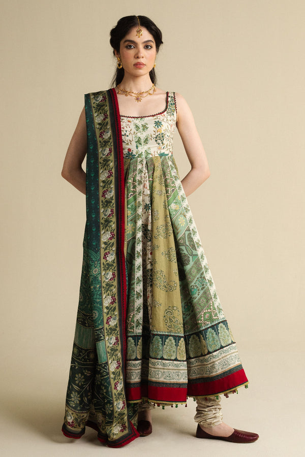 Zara Shahjahan | Anarkali 25 | Saawan-D2 by Zara Shahjahan - Designer Dress  - Type : Ladies Clothes - Available at Libayah - 100% Original 