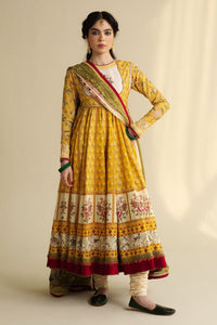 Zara Shahjahan | Anarkali 25 | Amaltas-D3 by Zara Shahjahan - Designer Dress  - Type : Ladies Clothes - Available at Libayah - 100% Original 