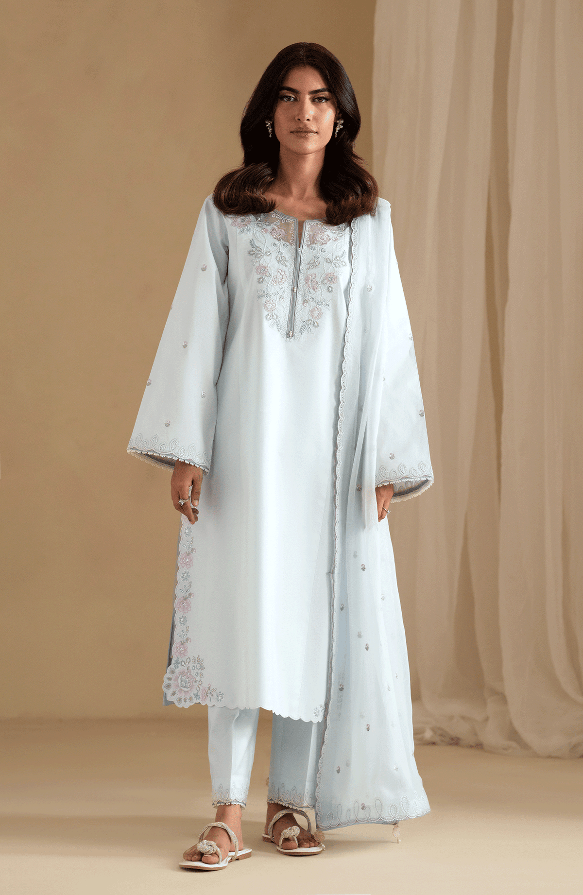 Seran | Luxury Pret | DELYRA - 3 pc by Seran - Designer Dress  - Type : Ladies Clothes - Available at Libayah - 100% Original 