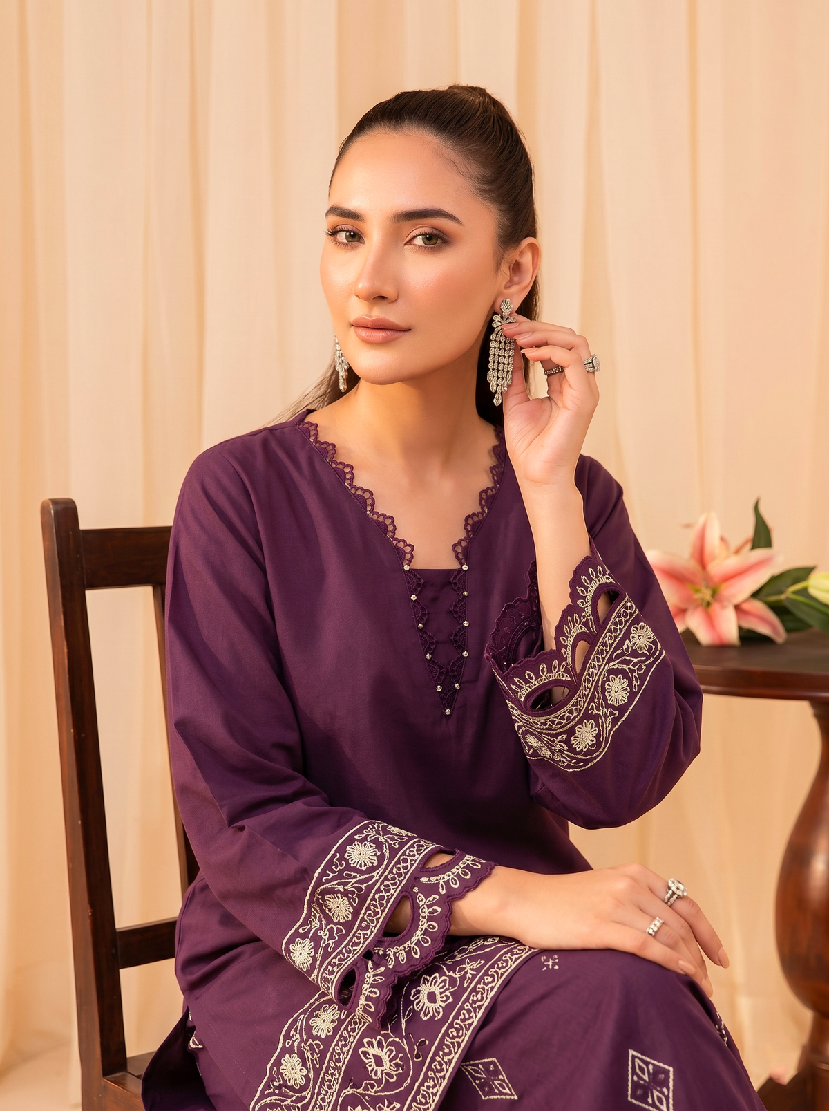 Faiza Faisal | FNF Cords Edit |VIOLET MIST by Faiza Faisal - Designer Dress  - Type : Ladies Clothes - Available at Libayah - 100% Original 