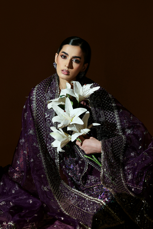 AMETHYST – authentic Pakistani formal dress from the Emaan Adeel Celestique Formals 25 collection for women in the UK.
