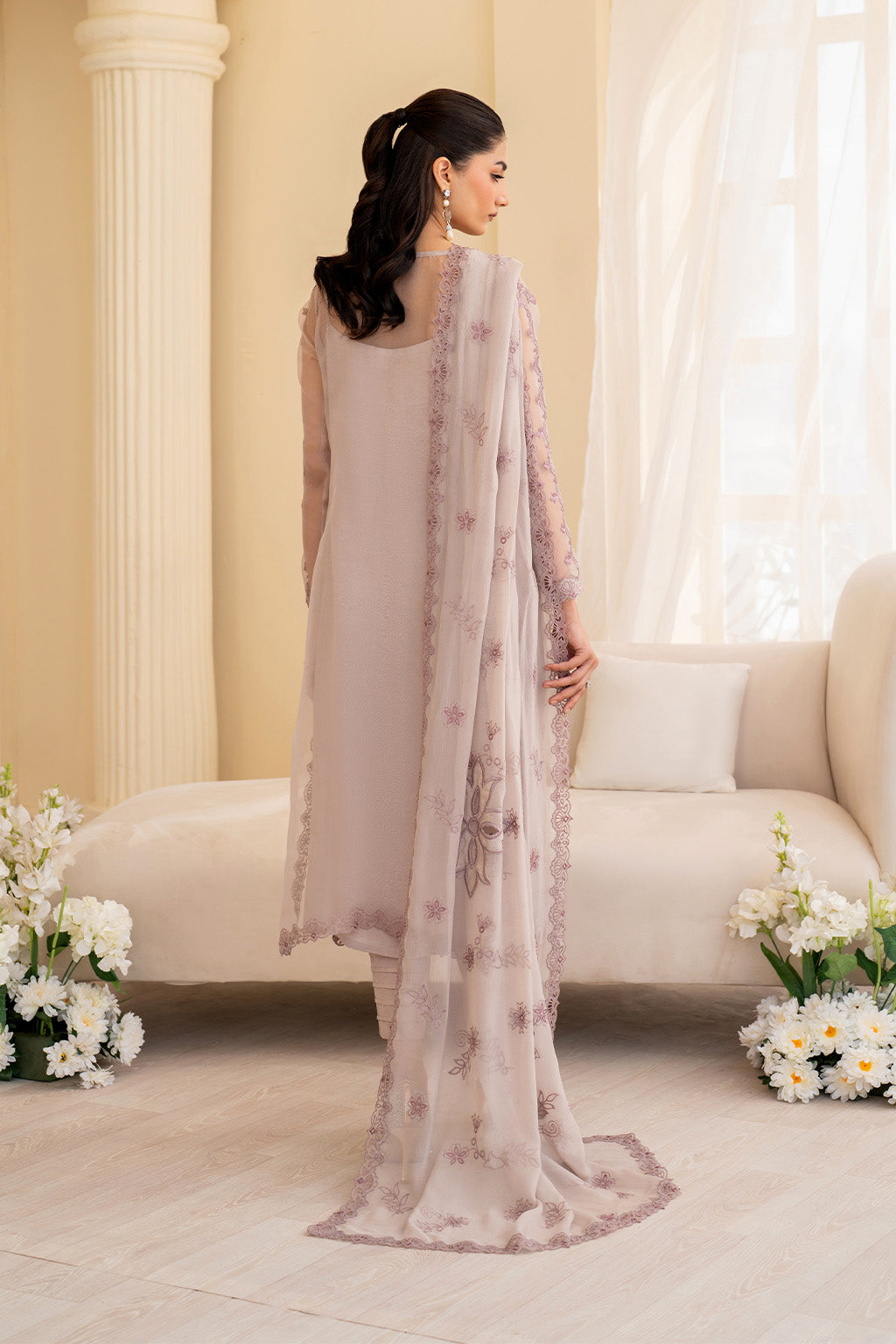 Iznik | Festive Formal | UE-437 Embroidered Pure Organza by Iznik - Designer Dress  - Type : Ladies Clothes - Available at Libayah - 100% Original 