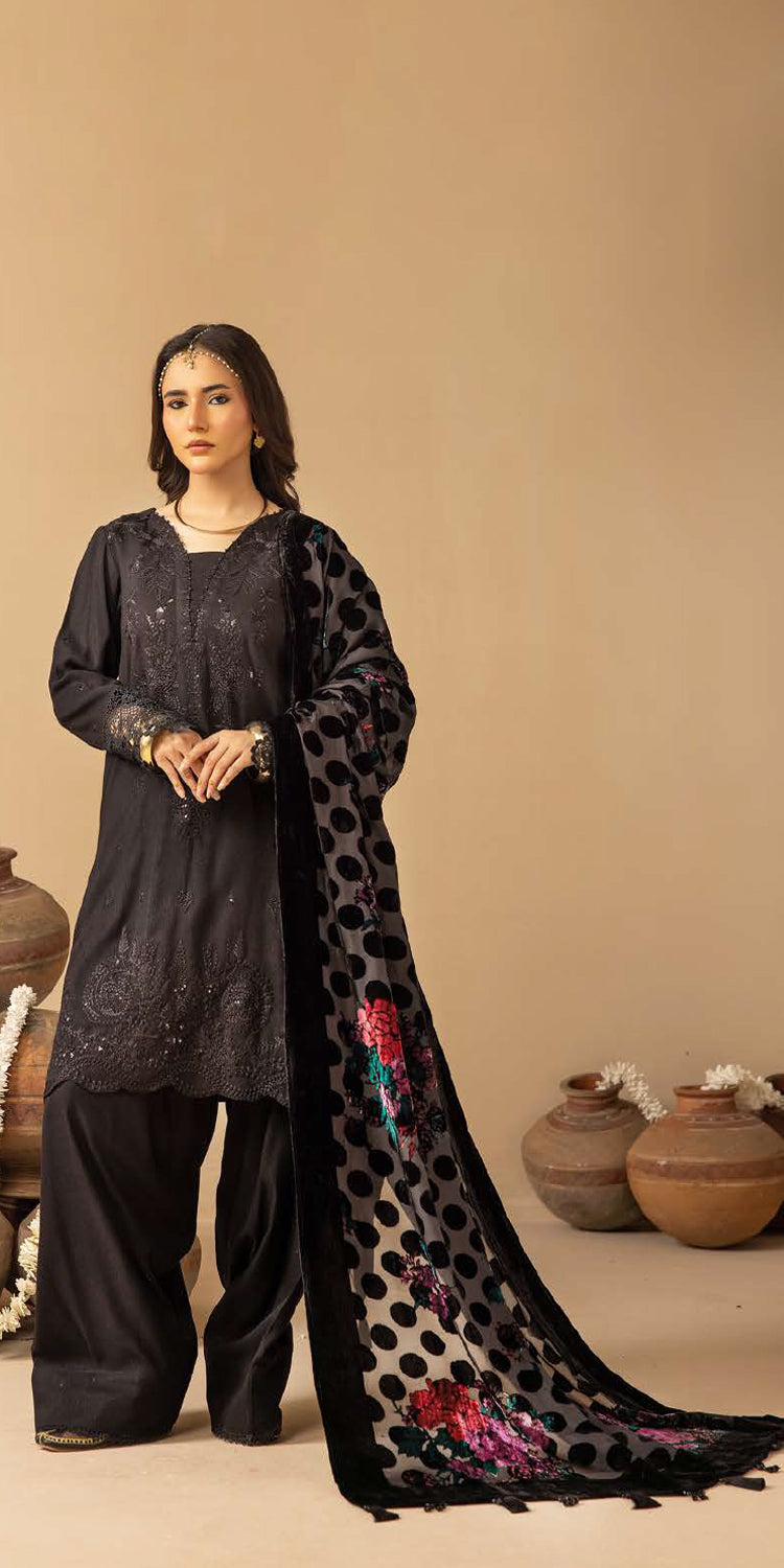 DS-19 – authentic Pakistani dress from the Riaz Arts Dastaan Winter 25 collection for women in the UK