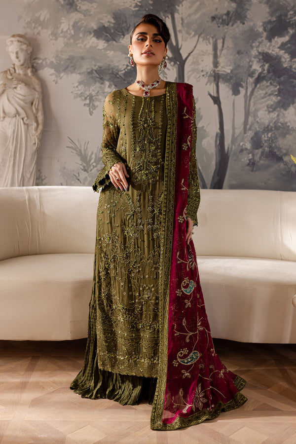 NEL-56 – authentic Pakistani formal dress from the Nureh Elanora Formals 25 collection for women in the UK.