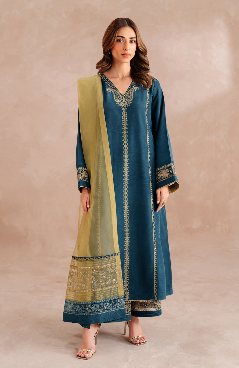 Seran | Eid Luxe Pret 25 | AURIC by Seran - Designer Dress - Type: Ladies Clothes - Available at Libayah - 100% Original