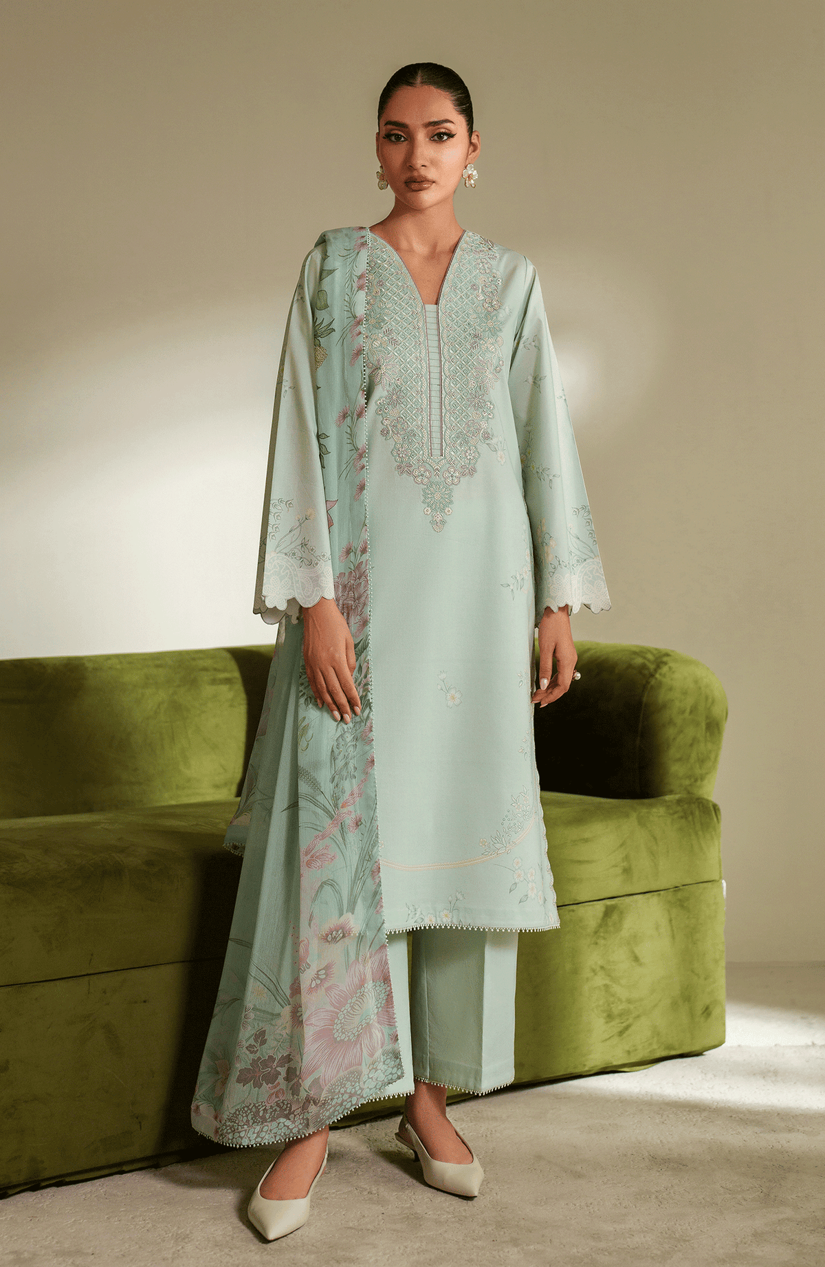 Seran | Ilara Cambric | SERENE by Seran - Designer Dress  - Type : Ladies Clothes - Available at Libayah - 100% Original 