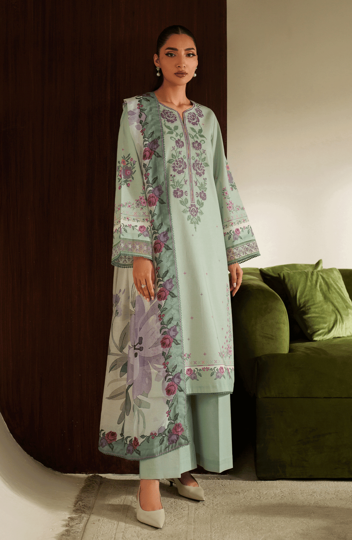 Seran | Ilara Cambric | AVELINE by Seran - Designer Dress  - Type : Ladies Clothes - Available at Libayah - 100% Original 