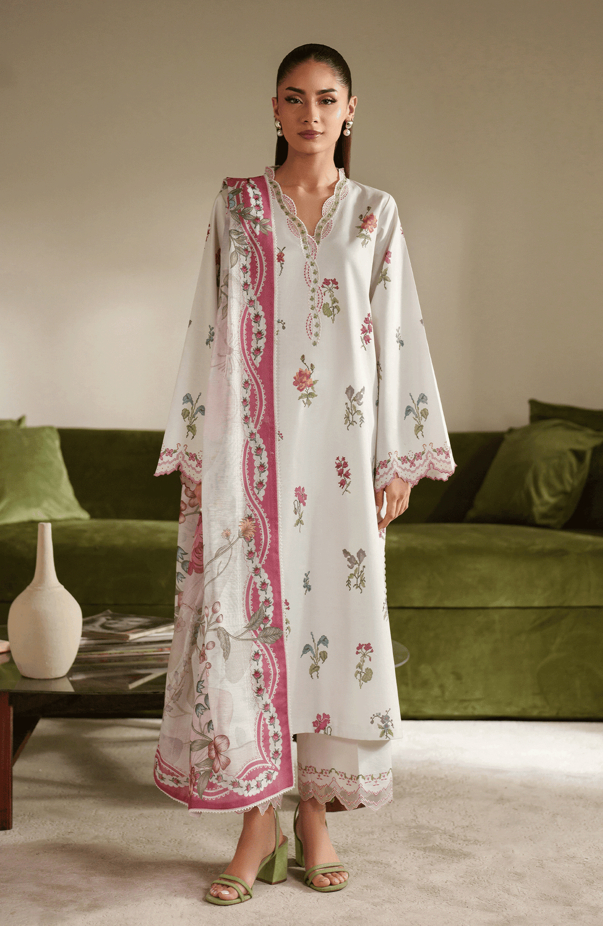 Seran | Ilara Cambric | GAELLE by Seran - Designer Dress  - Type : Ladies Clothes - Available at Libayah - 100% Original 