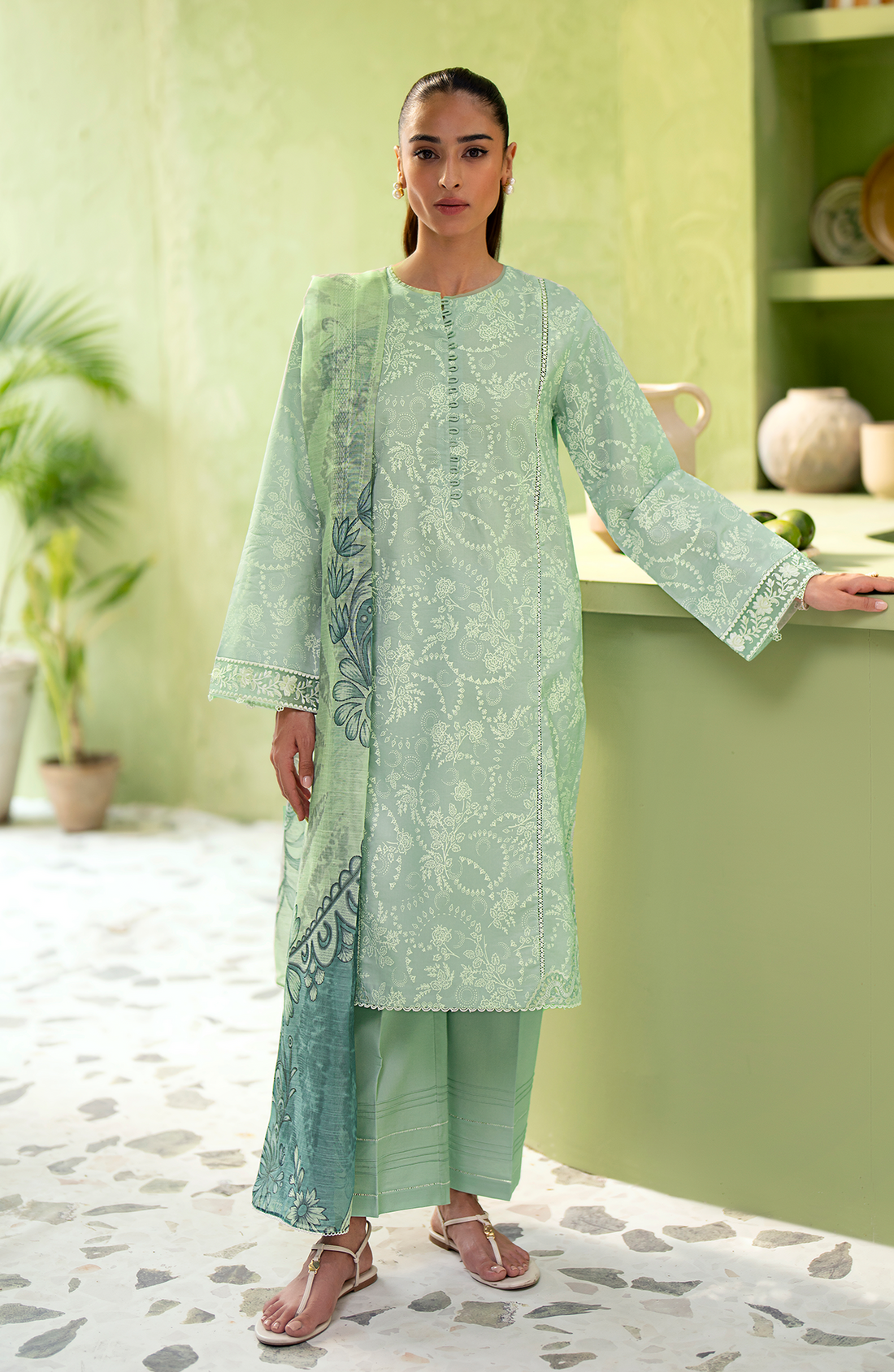 Seran | Artisan Lawn 25 | LAGUNE by Seran - Designer Dress - Type: Ladies Clothes - Available at Libayah - 100% Original