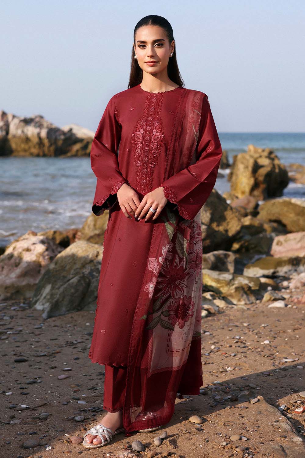 Seran | Afsanah Lawn 25 | MEHRU by Seran - Designer Dress - Type: Ladies Clothes - Available at Libayah - 100% Original