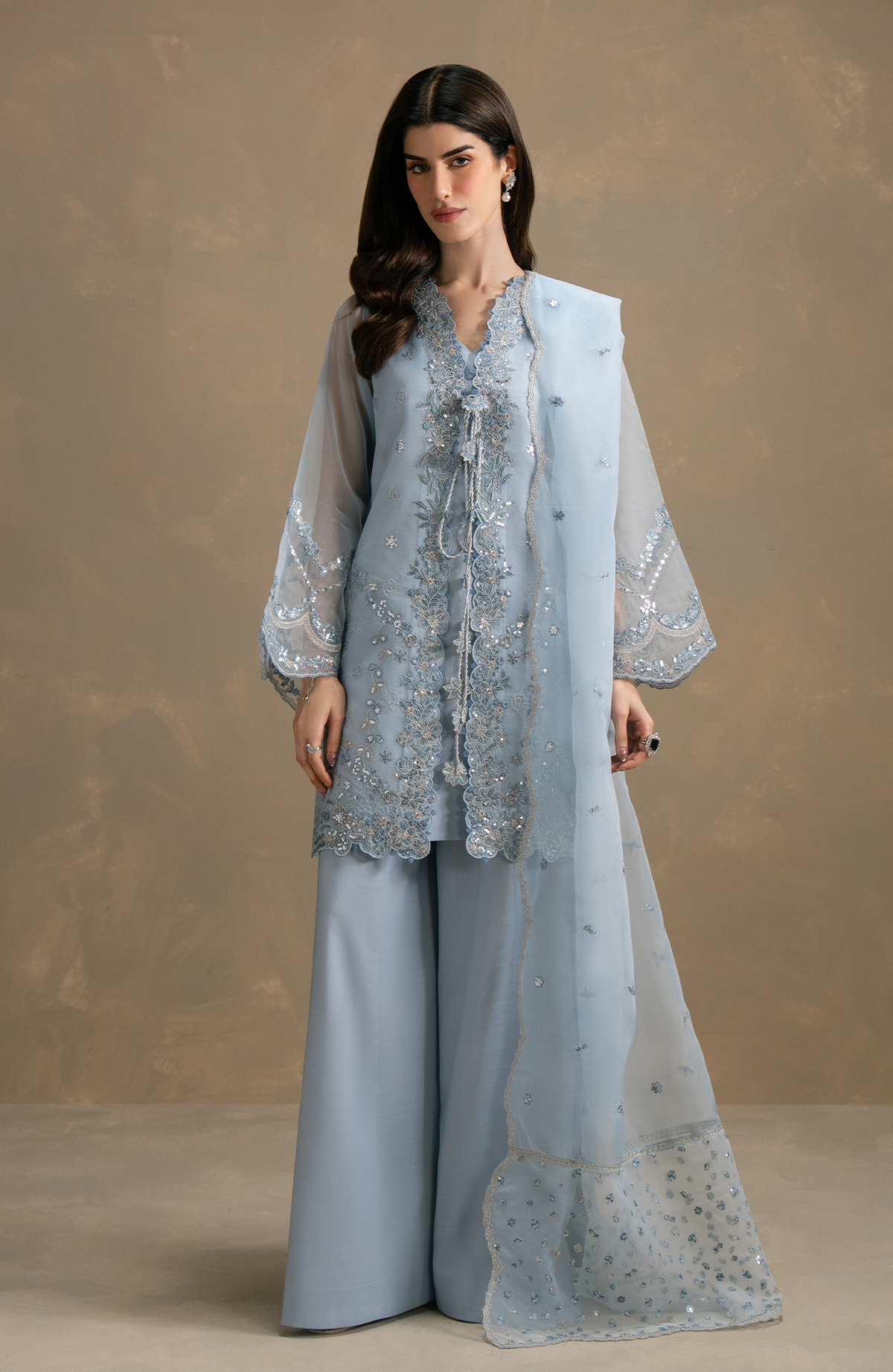 Seran | Lumiere RTW Eid 26 | Ciel by Seran - Designer Dress  - Type : Ladies Clothes - Available at Libayah - 100% Original 