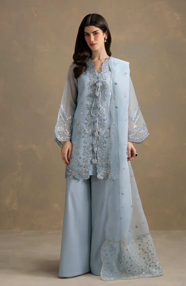 Seran | Lumiere RTW Eid 26 | Ciel by Seran - Designer Dress  - Type : Ladies Clothes - Available at Libayah - 100% Original 