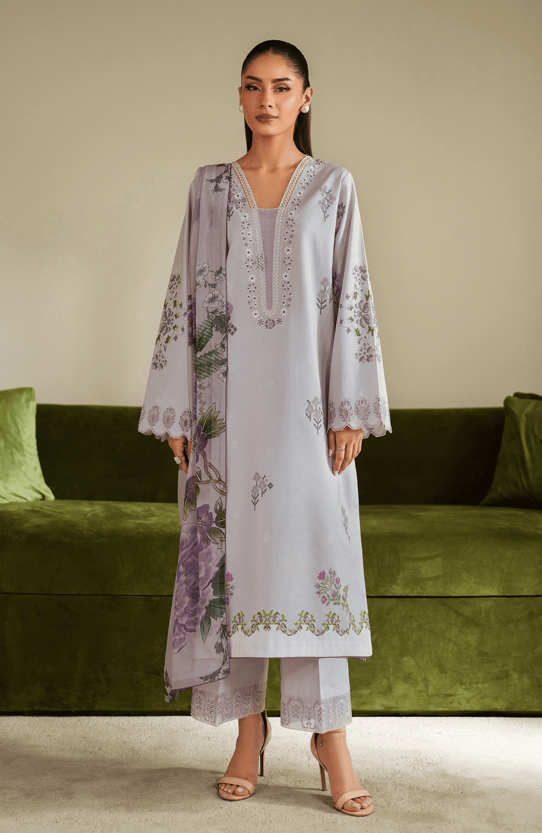 Seran | Ilara Cambric | LAVARA by Seran - Designer Dress  - Type : Ladies Clothes - Available at Libayah - 100% Original 