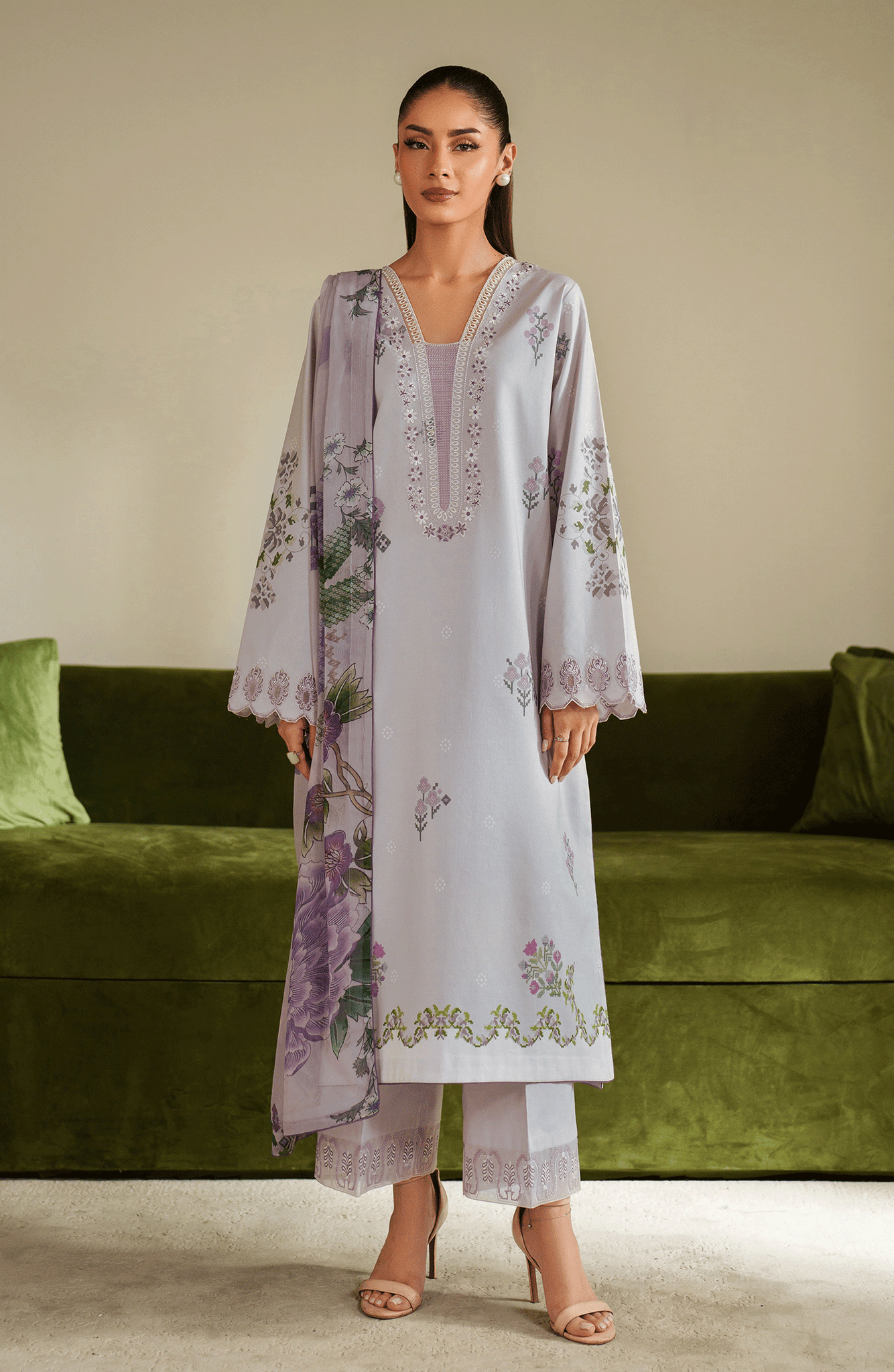 Seran | Ilara Cambric | LAVARA by Seran - Designer Dress  - Type : Ladies Clothes - Available at Libayah - 100% Original 