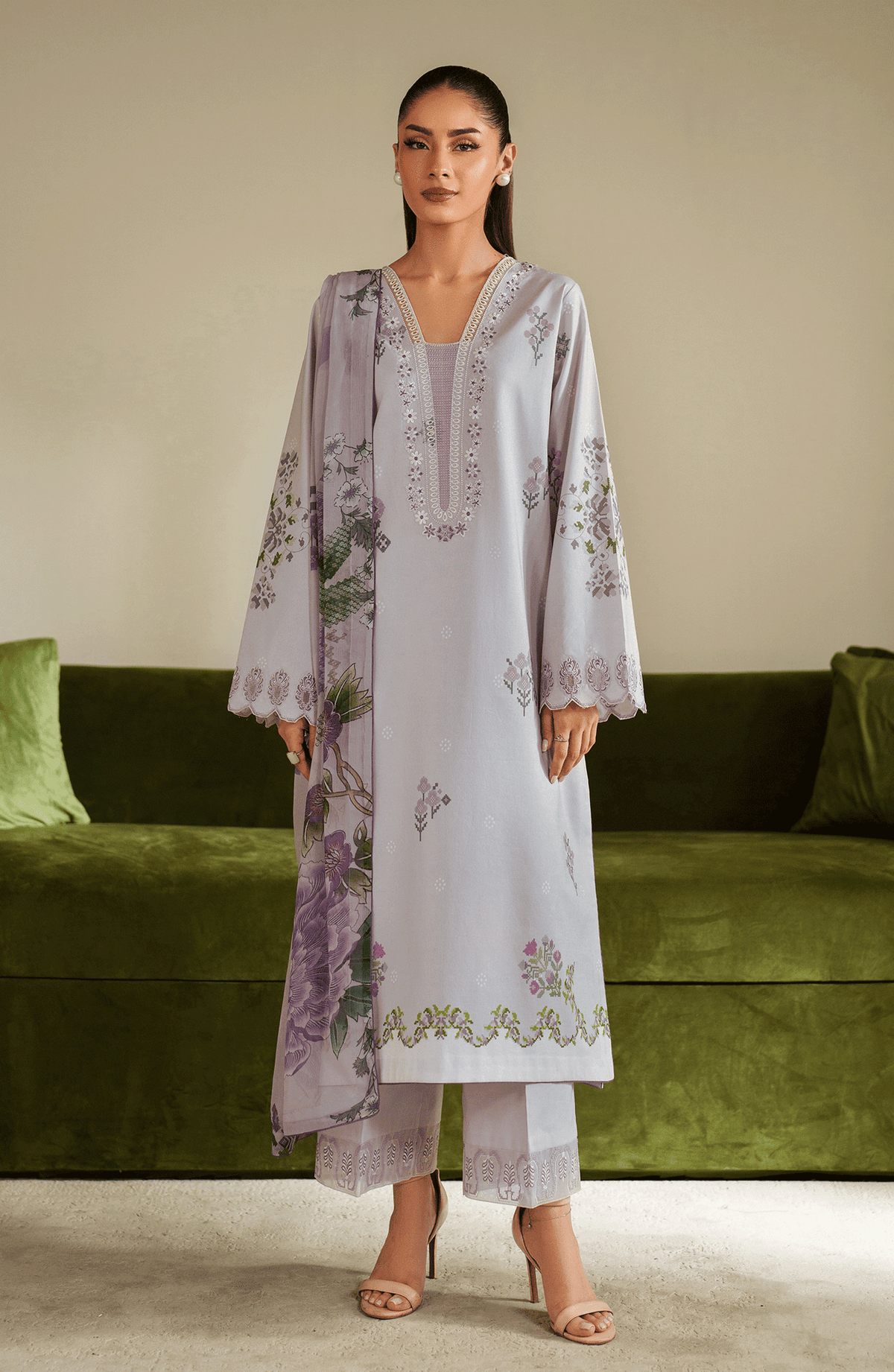 Seran | Ilara Cambric | LAVARA by Seran - Designer Dress  - Type : Ladies Clothes - Available at Libayah - 100% Original 