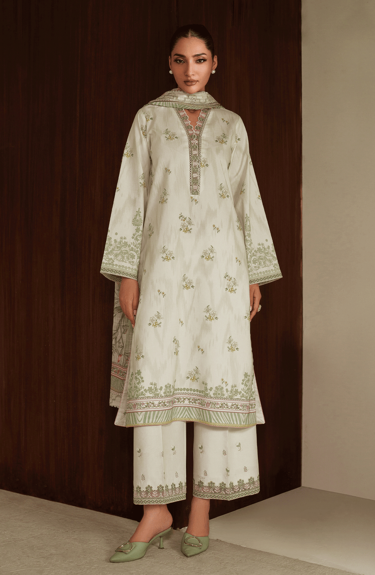 Seran | Ilara Cambric | ELVERRA by Seran - Designer Dress  - Type : Ladies Clothes - Available at Libayah - 100% Original 