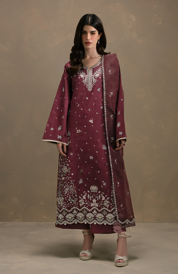 Seran | Lumiere RTW Eid 26 | Rouge by Seran - Designer Dress  - Type : Ladies Clothes - Available at Libayah - 100% Original 