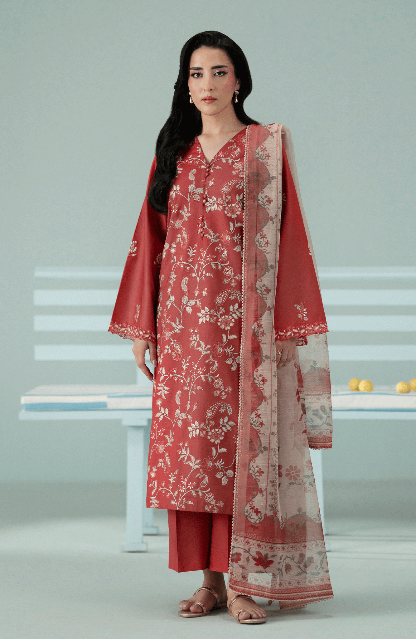 Seran | Luxury Pret | LIARA - 3pc by Seran - Designer Dress  - Type : Ladies Clothes - Available at Libayah - 100% Original 
