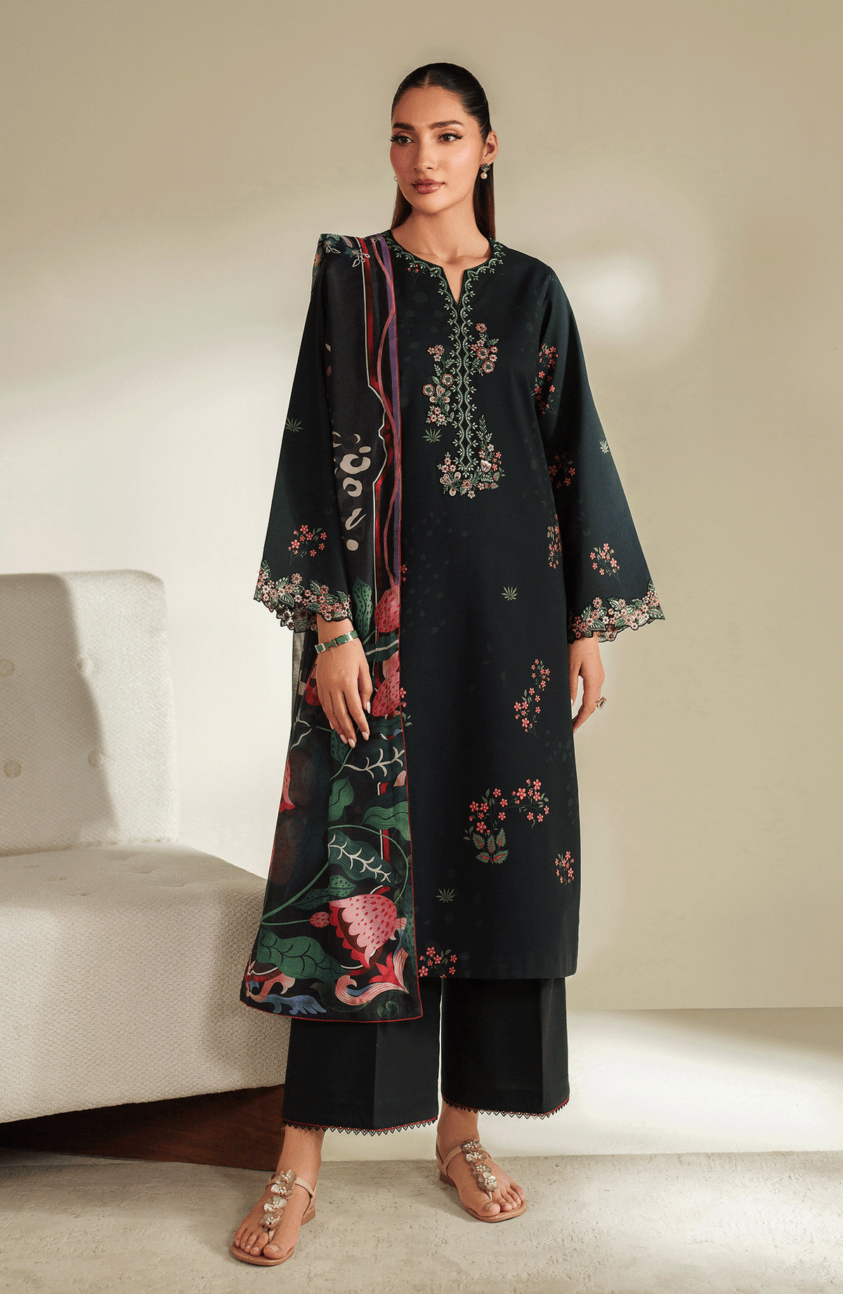 Seran | Ilara Cambric |NOIREA by Seran - Designer Dress  - Type : Ladies Clothes - Available at Libayah - 100% Original 