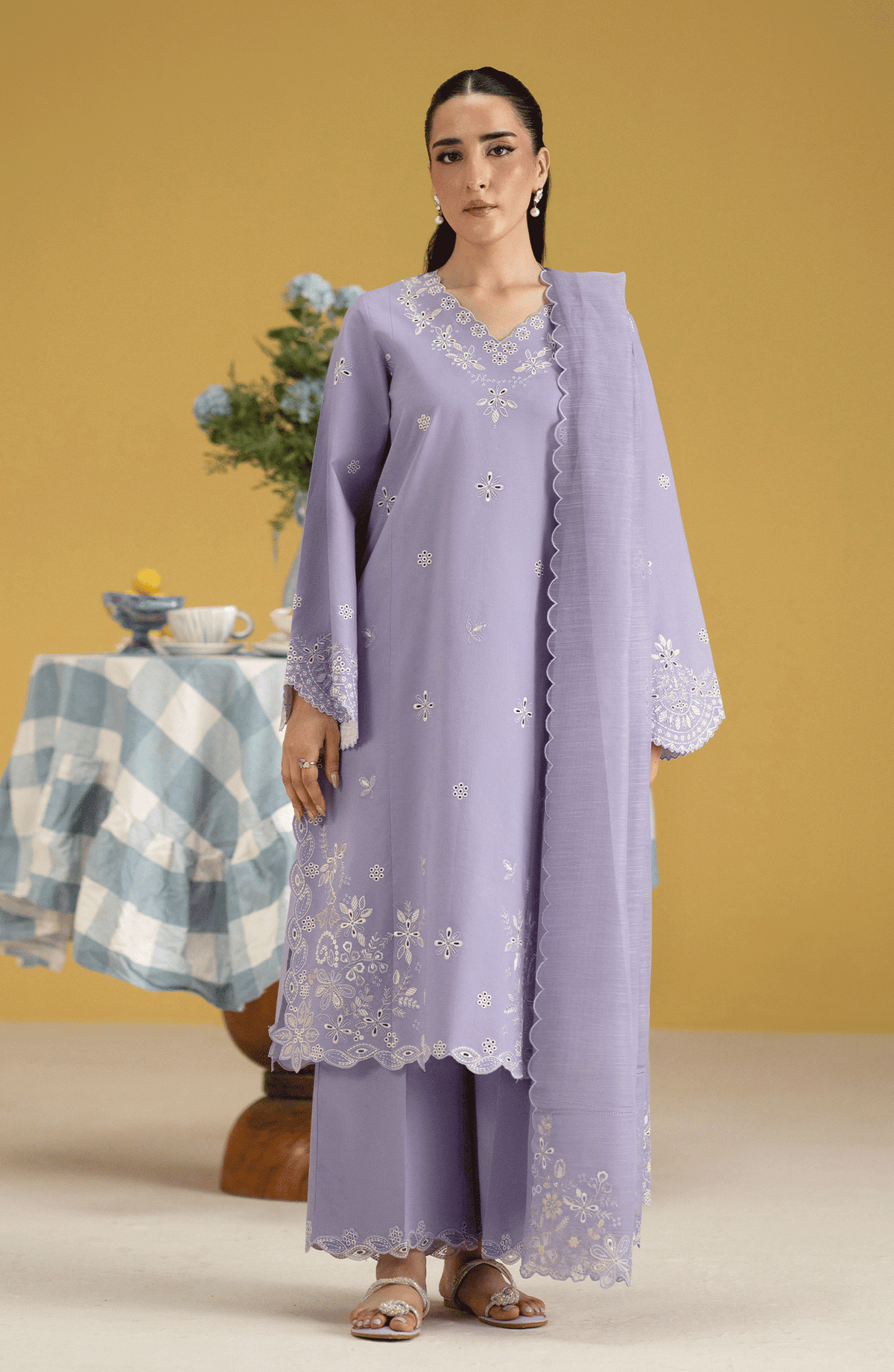 Seran | Luxury Pret | LIGIA - 3pc by Seran - Designer Dress  - Type : Ladies Clothes - Available at Libayah - 100% Original 