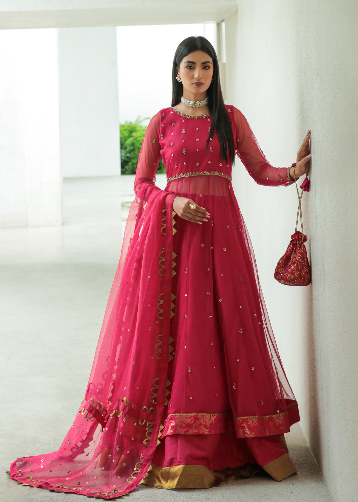 Purple Haze Pret Studio | Apsara Formals | Rose Pink Pashwas by Purple Haze - Designer Dress - Type: Ladies Clothes - Available at Libayah - 100% Original