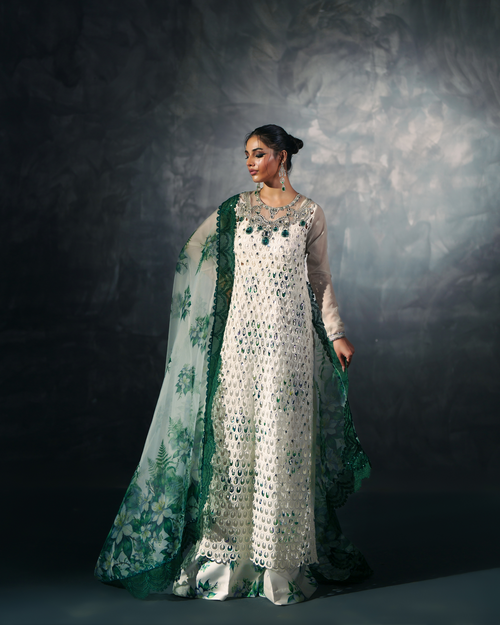 Vasal | Zyra Luxe Pret 26 | Emerald Whisper by Vasal - Designer Dress  - Type : Ladies Clothes - Available at Libayah - 100% Original 