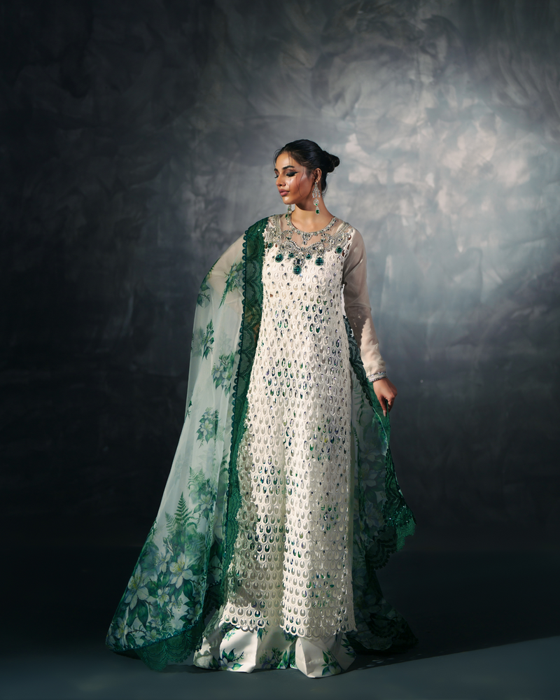 Vasal | Zyra Luxe Pret 26 | Emerald Whisper by Vasal - Designer Dress  - Type : Ladies Clothes - Available at Libayah - 100% Original 