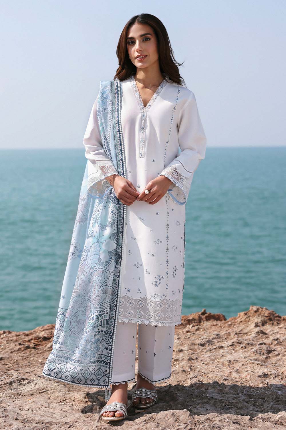 Seran | Afsanah Lawn 25 | ELMAS by Seran - Designer Dress - Type: Ladies Clothes - Available at Libayah - 100% Original