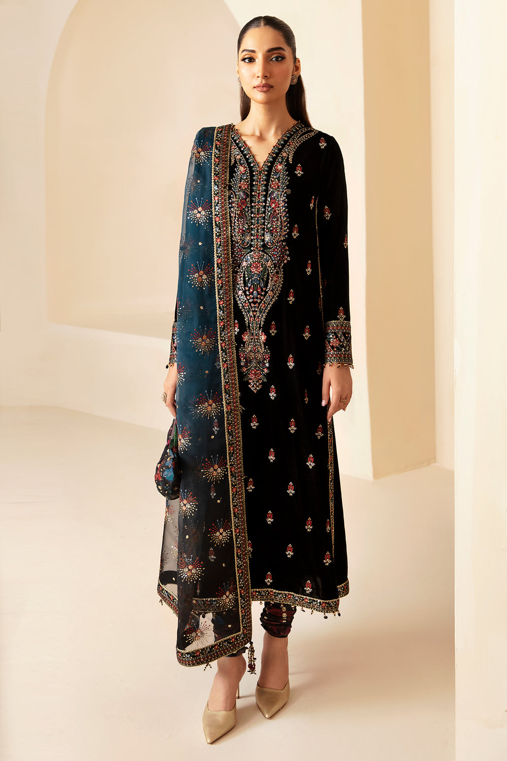 Jazmin | Velvet Edit 24 |  Velvet Formal VF-2028 by Jazmin - Designer Dress - Type: Formal - Available at Libayah - 100% Original