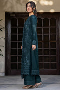 Farasha | Summer Weaves Embroidered Lawn | Teal Serenity by Farasha - Designer Dress - Type: Ladies Clothes - Available at Libayah - 100% Original